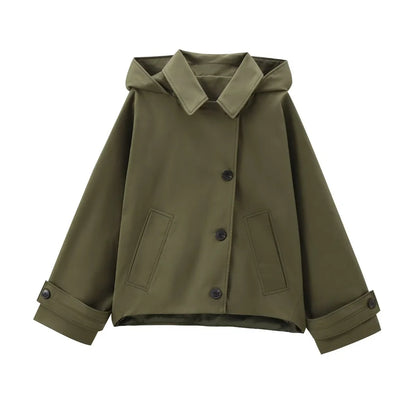 Waterproof Mens Classic Short Trench Coat