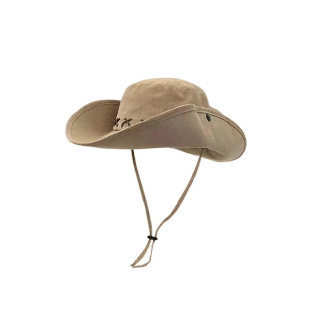 Lightweight Summer Cowboy Hat - Wide Brim Sun Shield
