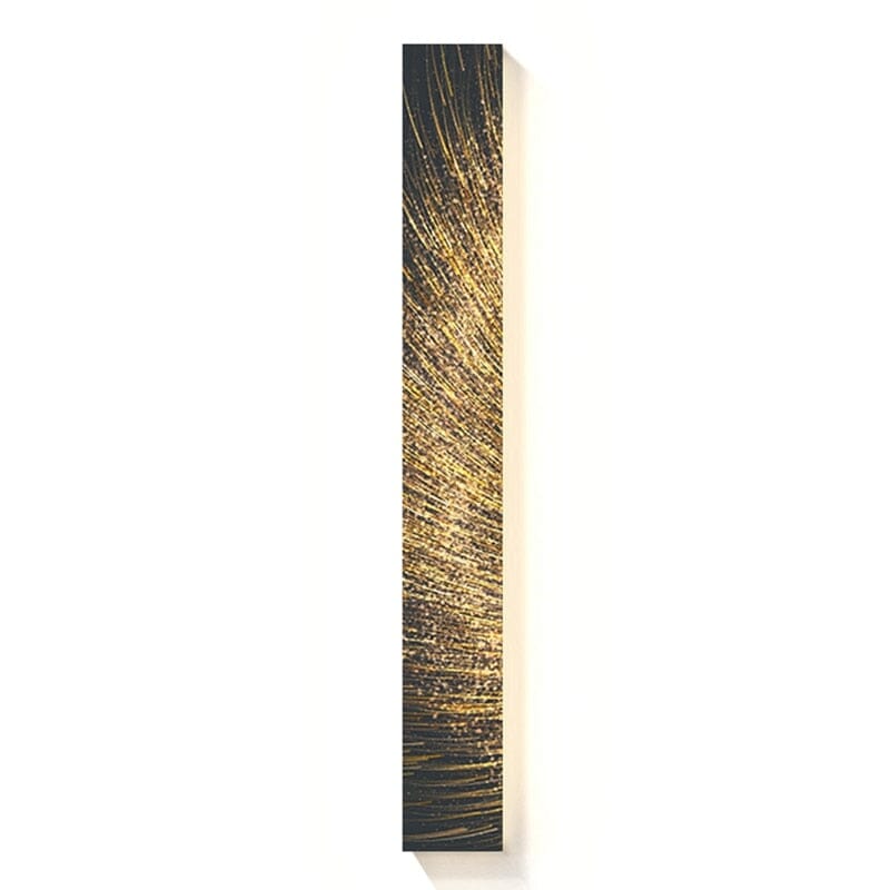 Rustic Fabric Panel Wall Light