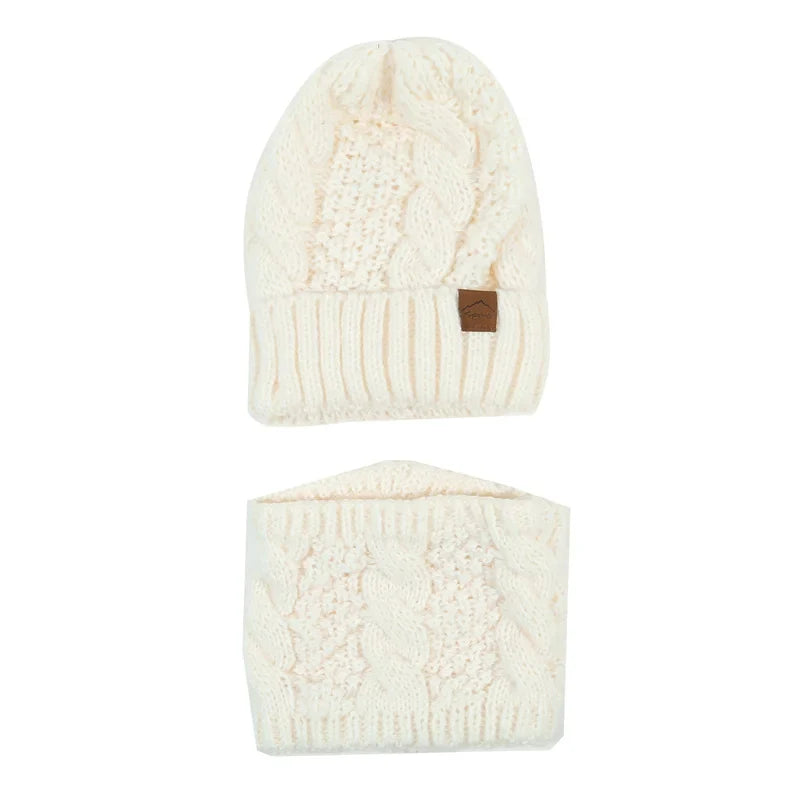 Cozy Warm Knit Hat and Scarf Set
