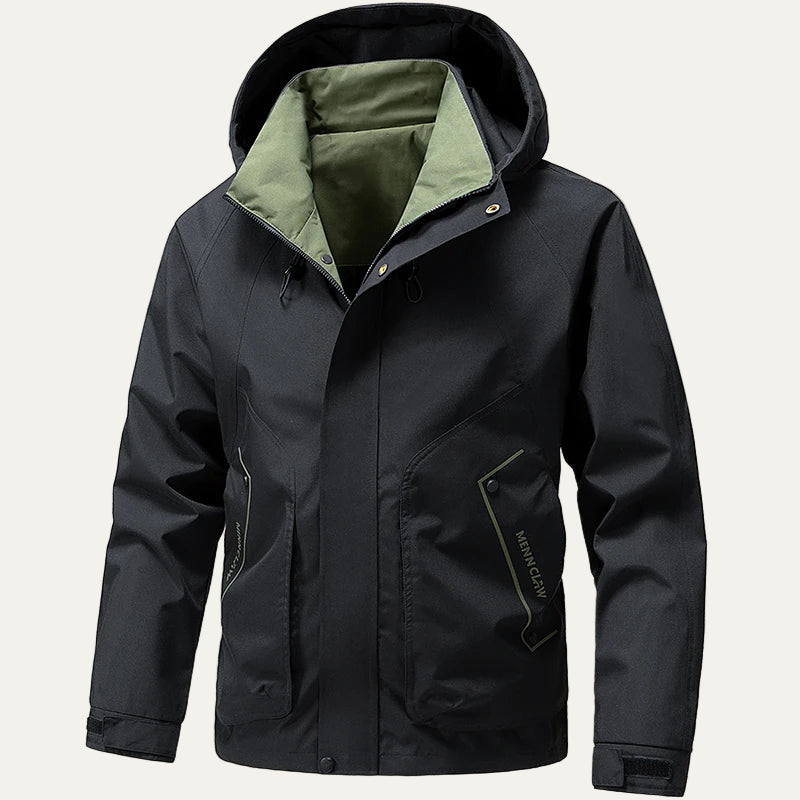 VogeLuxe | Men’s Weatherproof Hooded Utility Jacket