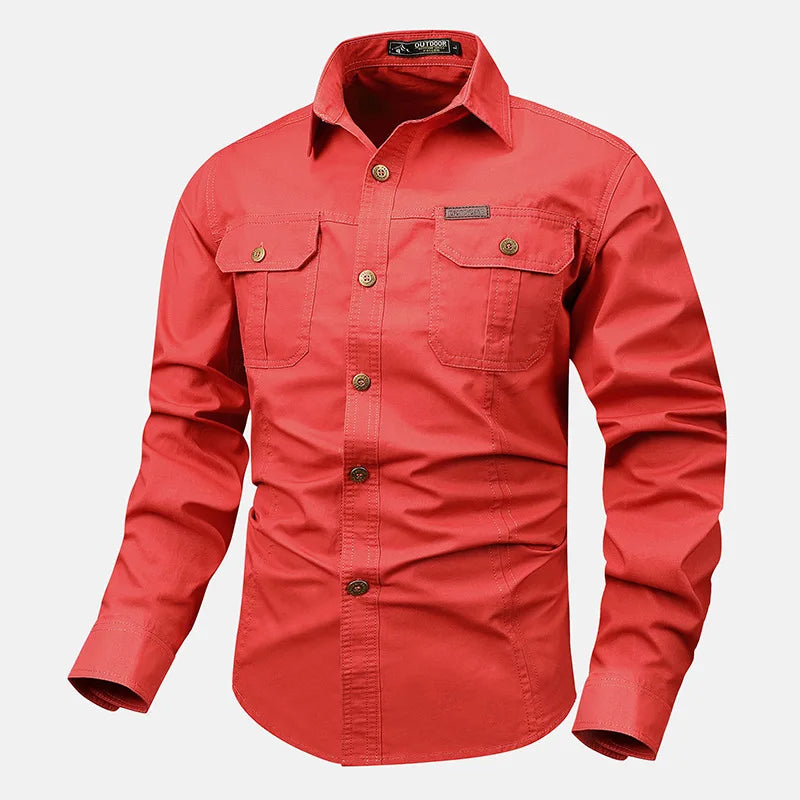Classic Fit Men's Long Sleeve Casual Shirt