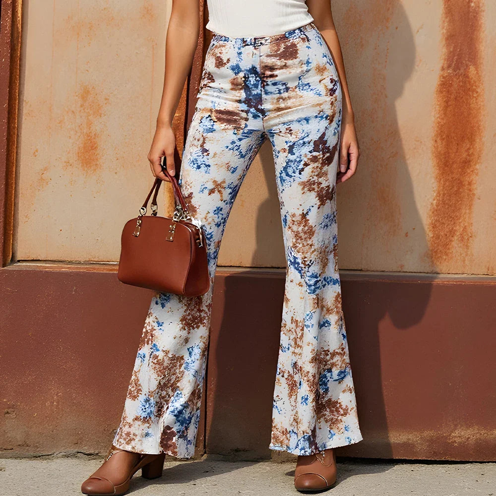 Trendy Camo High Waist Summer Pants - BritishElegance
