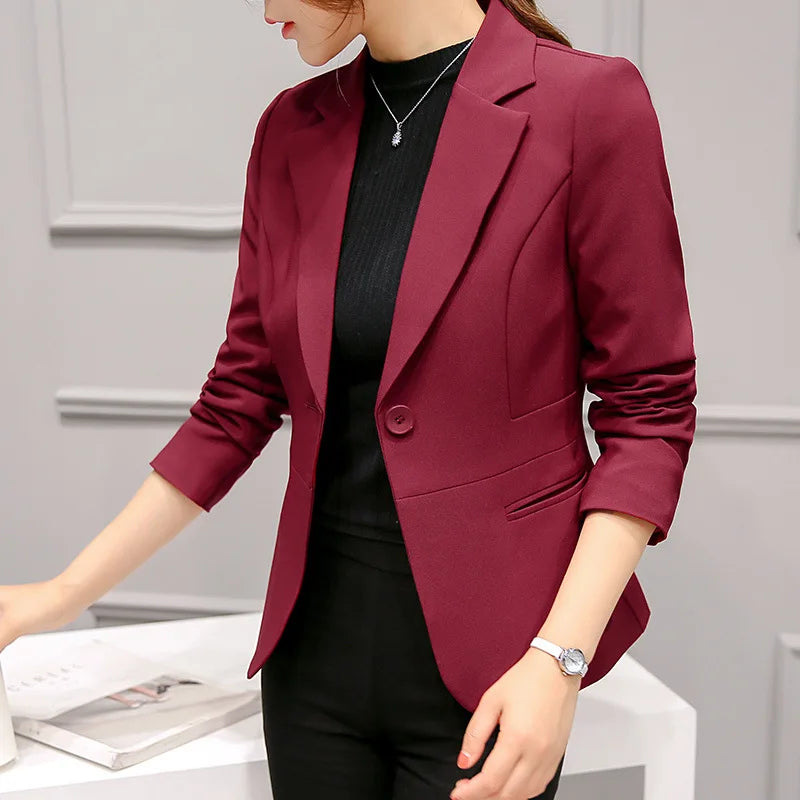 Classic Navy Business Jacket for Women