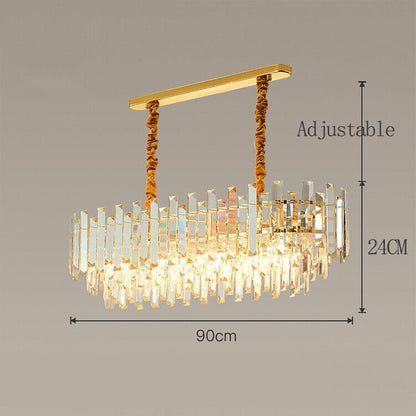 Circular Glass LED Table Lamp with Gold Accent