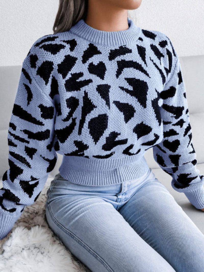 Women's Cozy Animal Print Jumper