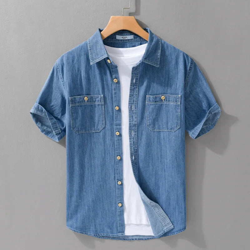 Men's Slim Fit Casual Summer Shirt - VogeLuxe