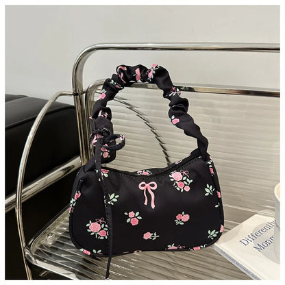 Cute Floral Fabric Tote Shoulder Bag