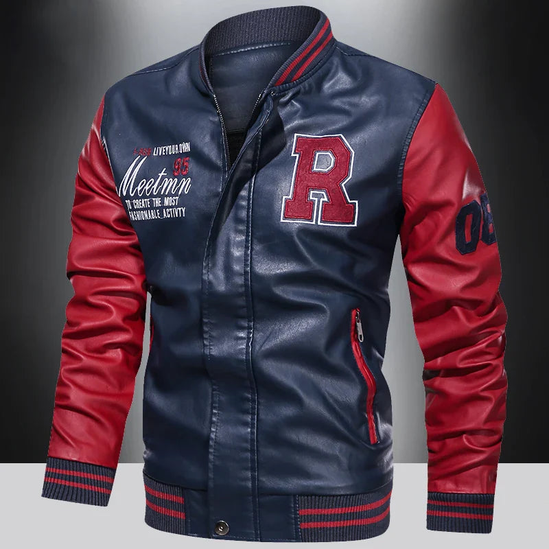 Stylish Mens Biker Leather Jacket - BritishElegance