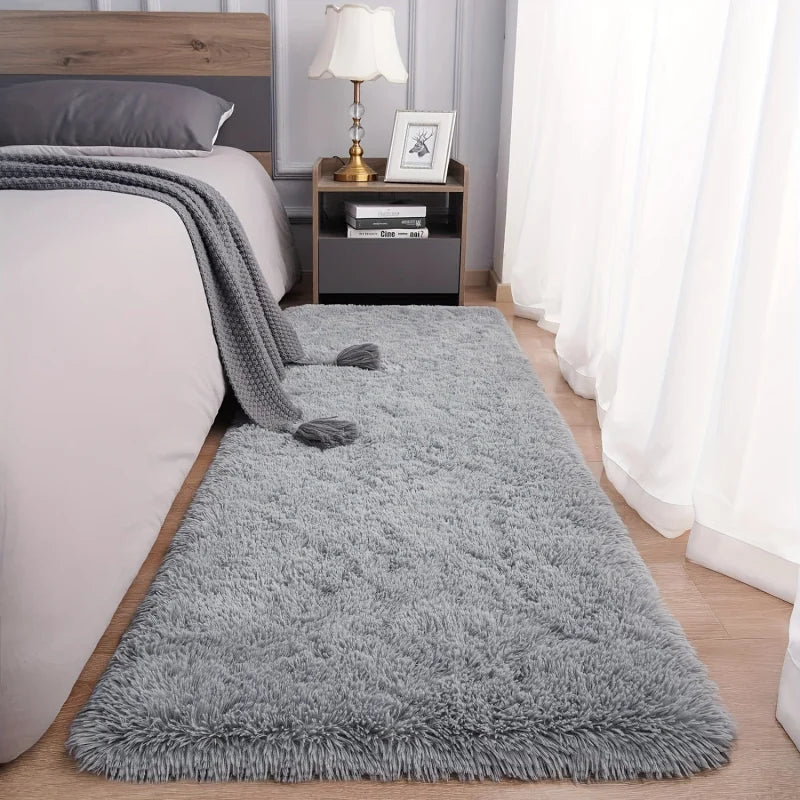 Soft Faux Fur Area Rug | Machine Washable Plush Mat - VogeLuxe