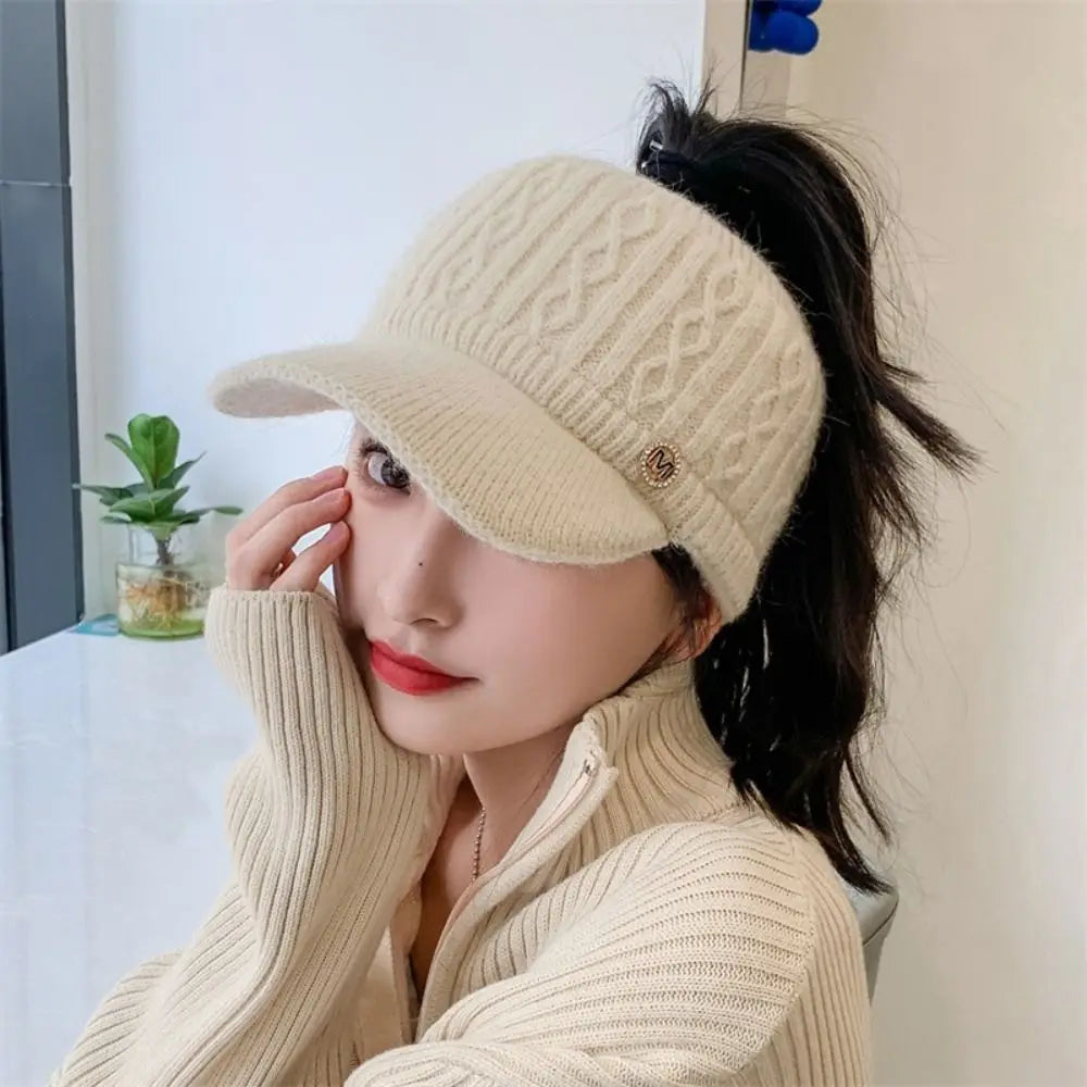 Warm Fuzzy Rabbit Fur Winter Hat