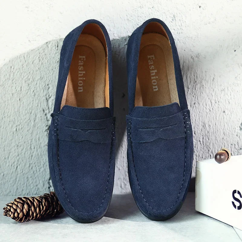 Easton | Classic Leather Slip On Loafers for Men - VogeLuxe