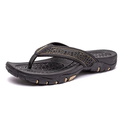 Men's Waterproof Beach Flip Flops - Breathable Summer Shoes
