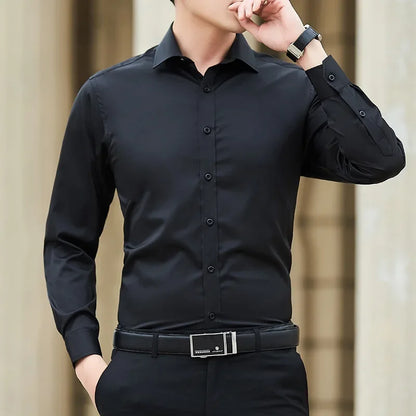 Extra Large Fit Dress Shirt - Classic Long Sleeve