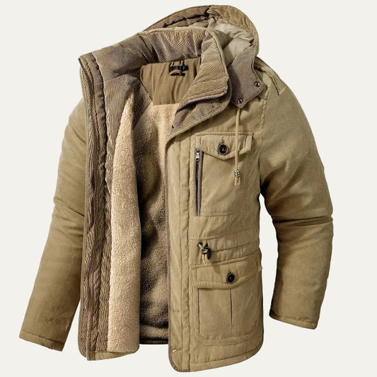 VogeLuxe | Men’s Structured Dual Layer Peacoat