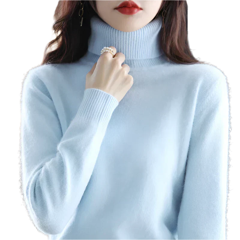 Soft Cashmere Turtleneck Sweater For Women
