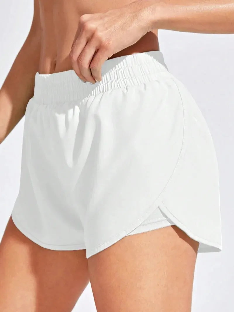 Comfortable Women's Yoga Running Shorts – Flexible Gym Wear - VogeLuxe