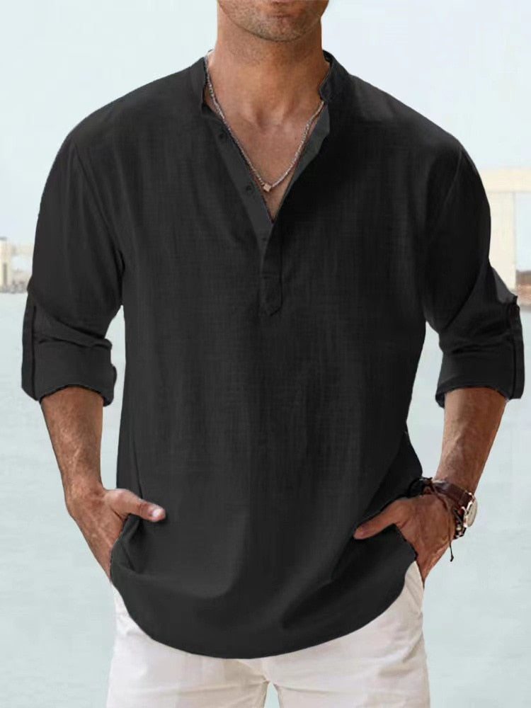 Comfortable Mens Casual Shirt - Loose Fit - Lightweight Style