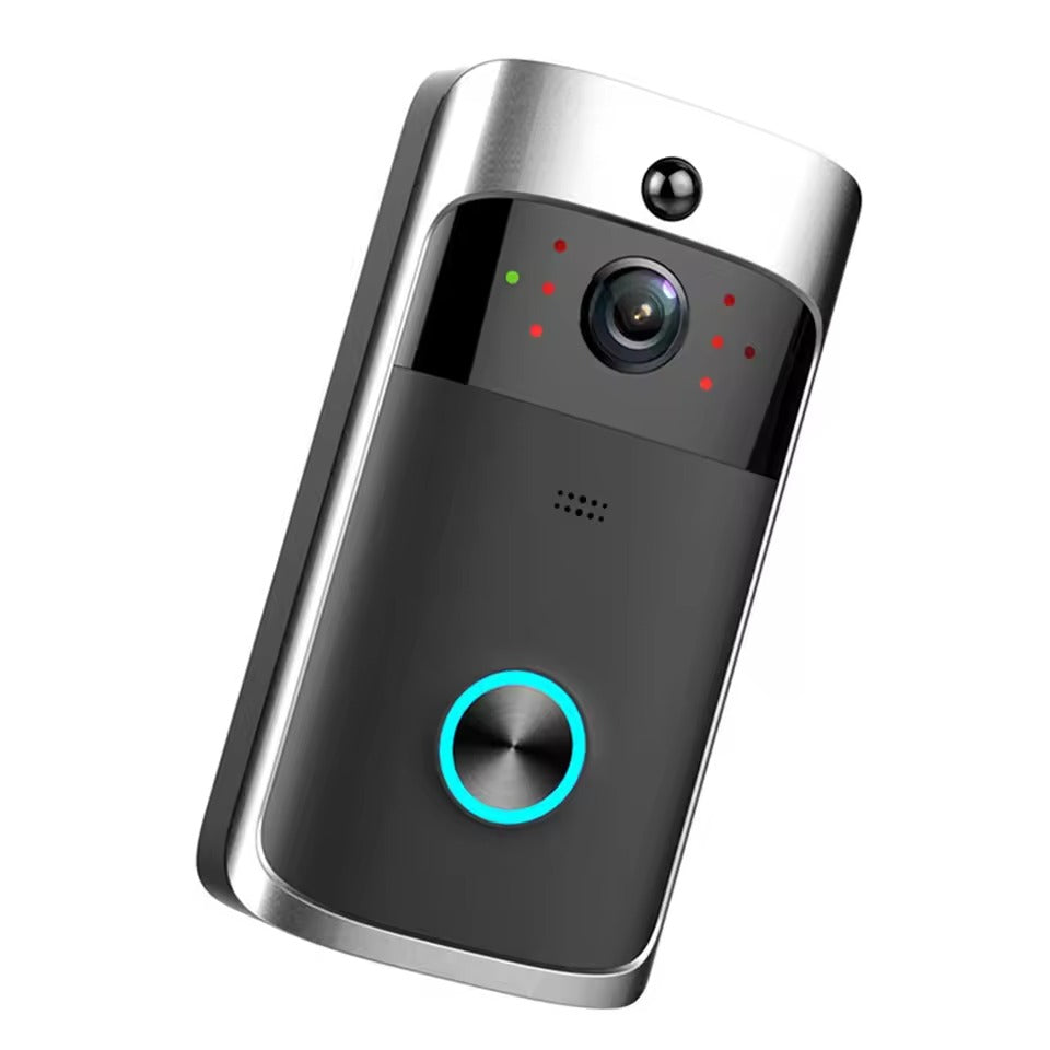 Wireless Smart Doorbell Camera with Night Vision and Audio