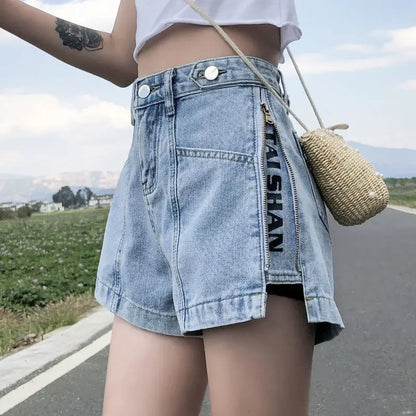 Trendy Distressed Denim Mini Shorts for Women