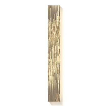 Rustic Fabric Panel Wall Light