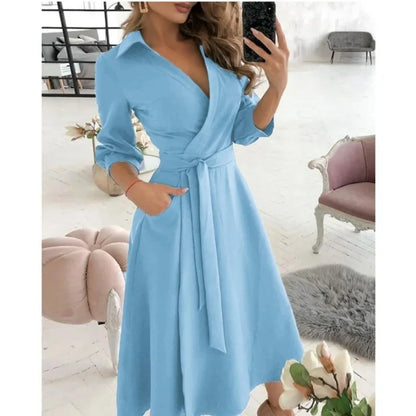 Elegant Women's Wrap Around Dress
