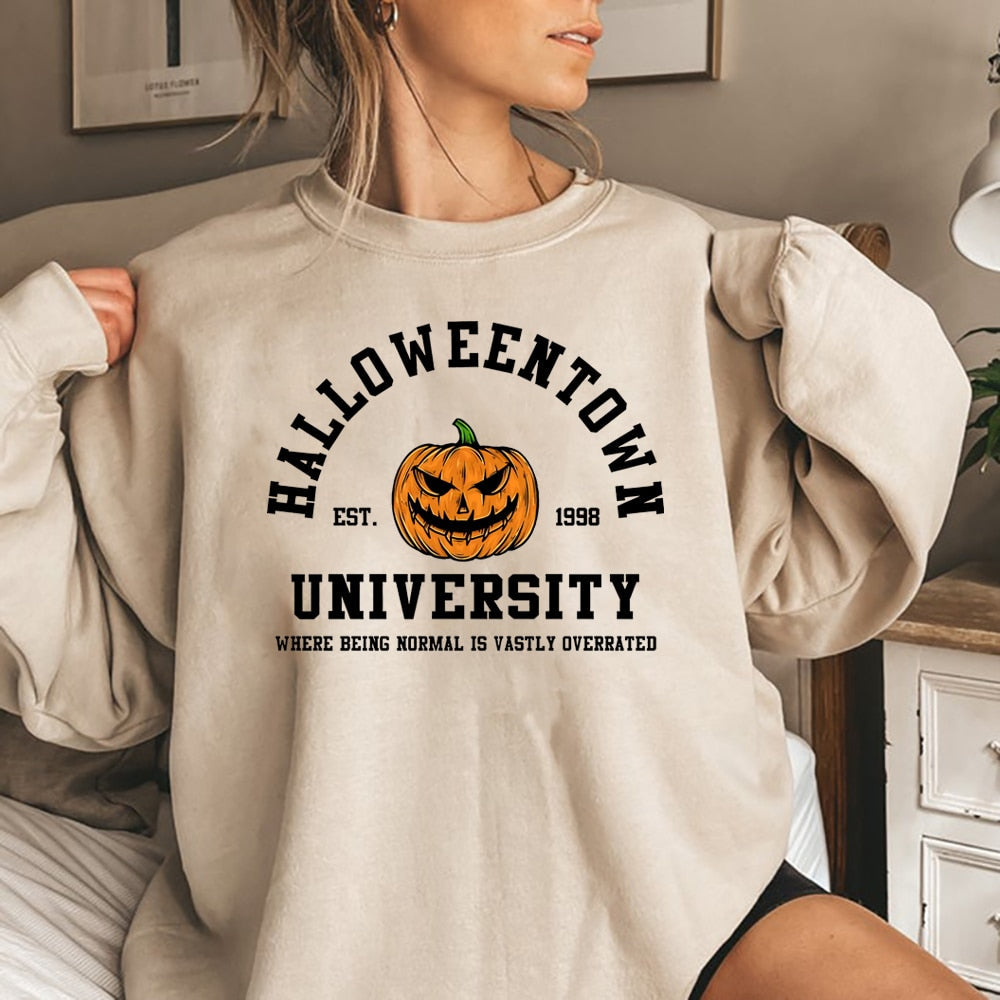 Comfy Women's Halloween Crew Neck Sweater