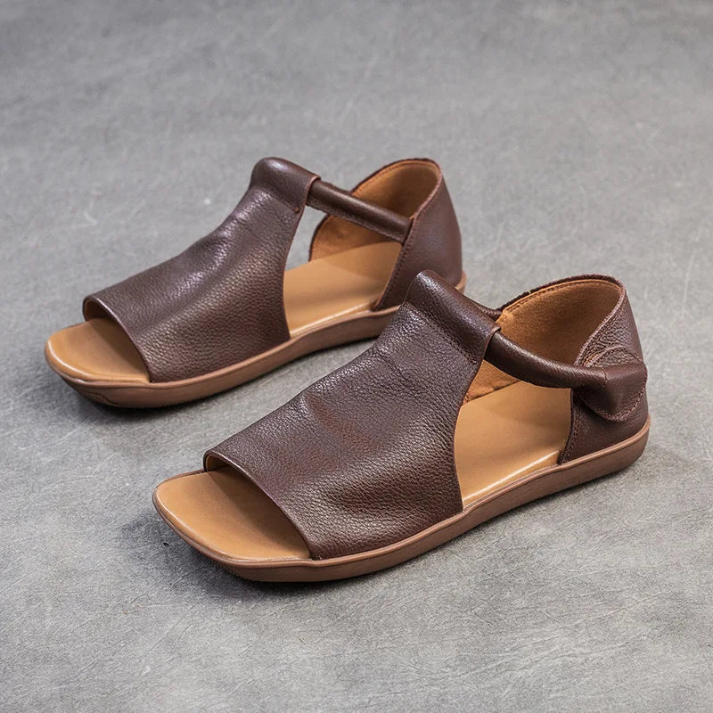 Vintage Style Flat Flip Flop Sandals - BritishElegance