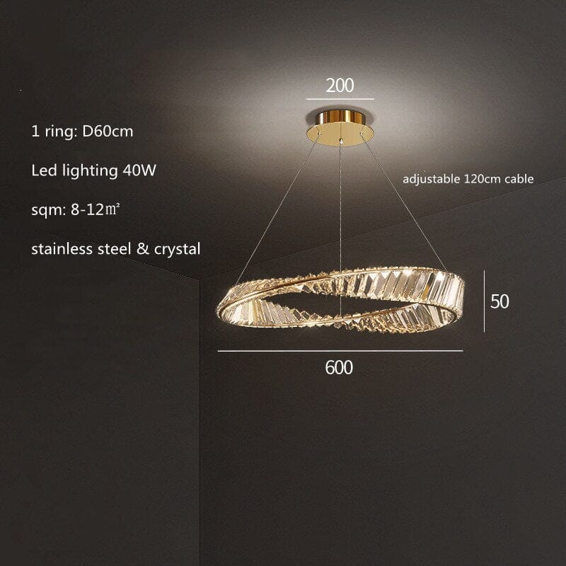 Elegant Crystal Pendant Chandelier