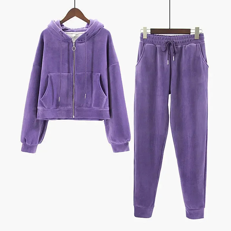 Cozy Women's Soft Hoodie Loungewear Set