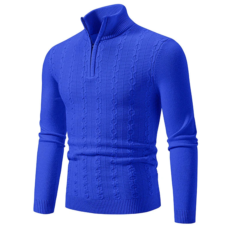 Men's Classic Fit Crew Neck Winter Sweater