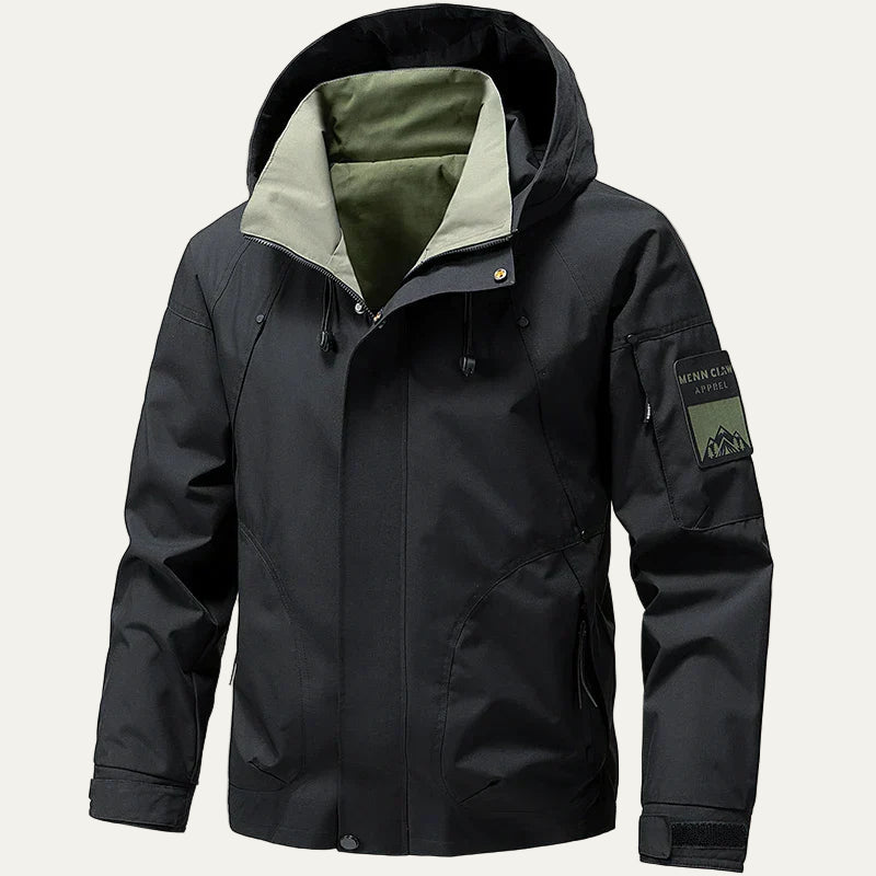 VogeLuxe | Men’s Weatherproof Hooded Utility Jacket