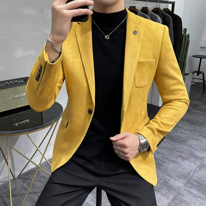 Men's Tailored Suede Jacket