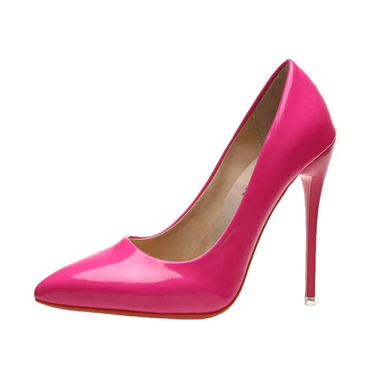 Ladies 5 Inch Glossy High Heel Shoes