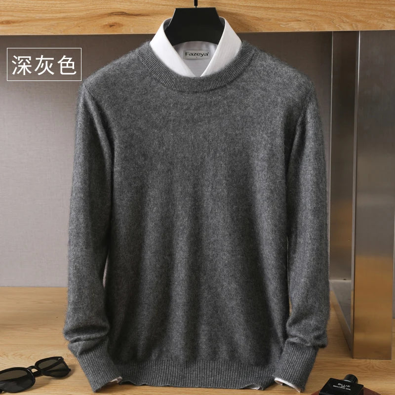 Luxurious Soft Crew Neck Cashmere Sweater