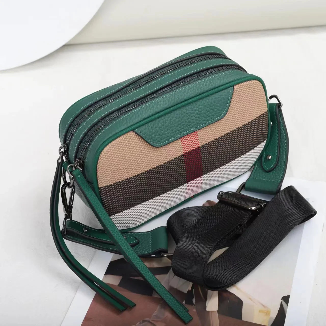 Real Leather Small Cross Body Handbags Women