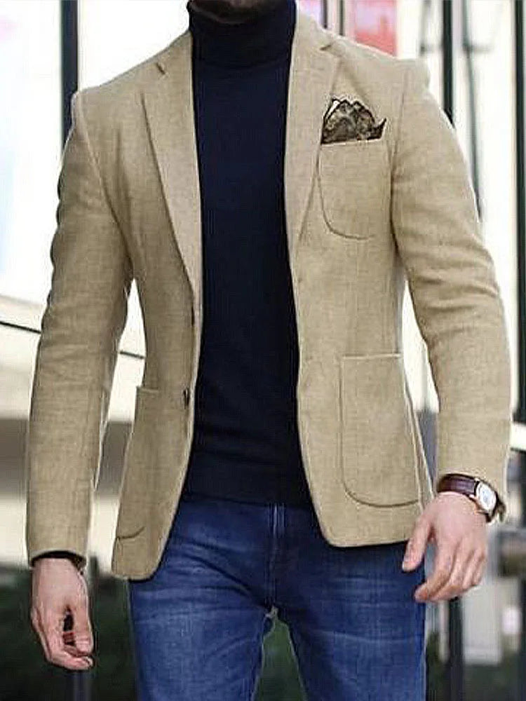 Men's Slim Fit Classic Blazer Jacket