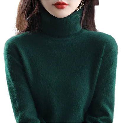 Soft Cashmere Turtleneck Sweater For Women