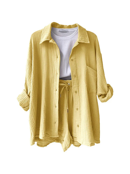 Easy Breezy 2-Piece Summer Muslin Suit Set