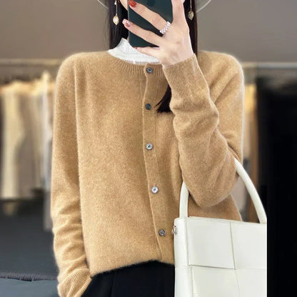 Soft Merino Wool Open Front Cardigan For All Seasons