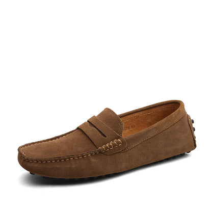 Classic Leather Slip On Shoes