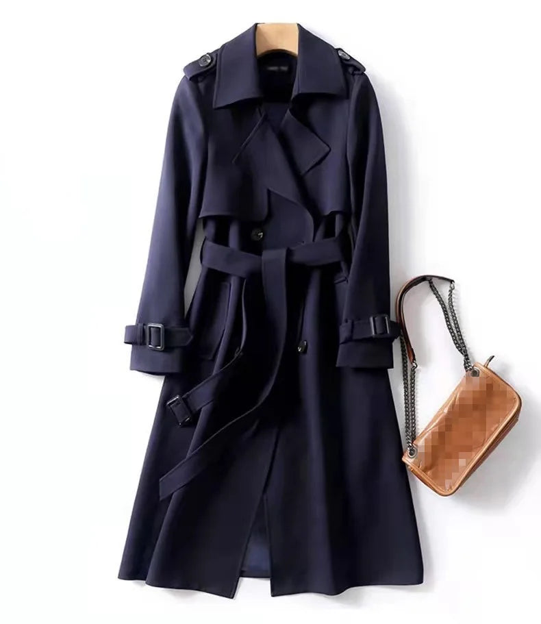 Classic Ladies Double Breasted Trench Coat