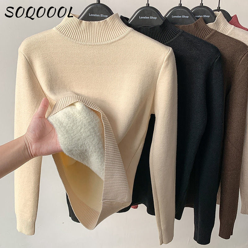 Cozy Winter Knit Turtleneck Sweater