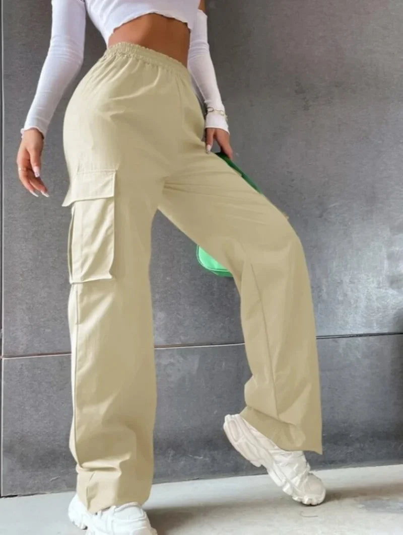 Ladies Comfortable Loose Fit Cargo Pants