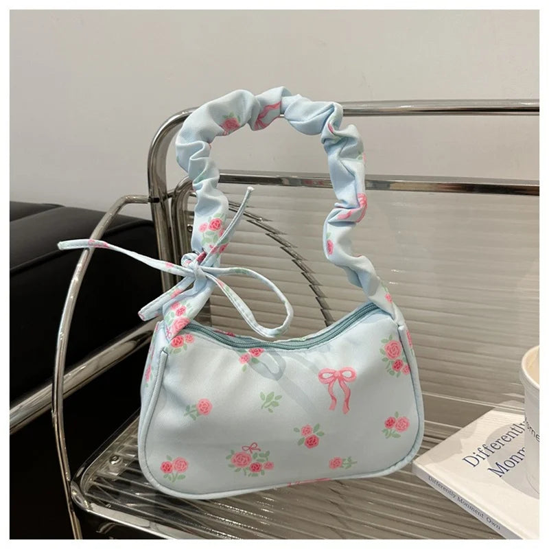 Cute Floral Fabric Tote Shoulder Bag