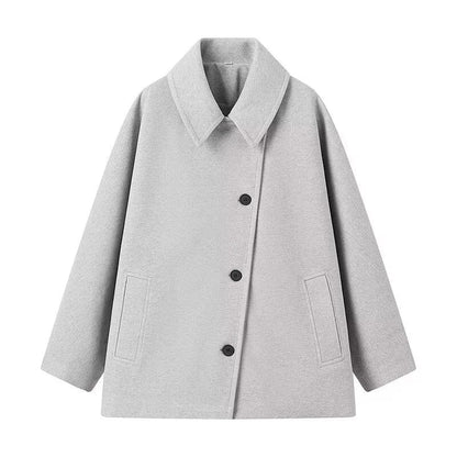 Large Synthetic Wool Parka Coat