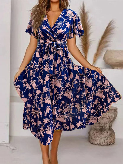 Beautiful Floral Midi Dress for Women
