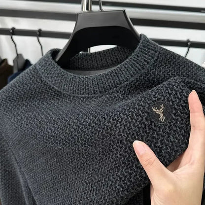 Soft Graphic Crew Neck Sweater Men