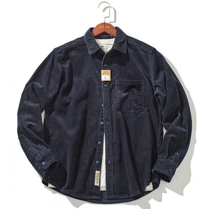 Warm Corduroy Mens Jacket - Fitted Winter Coat