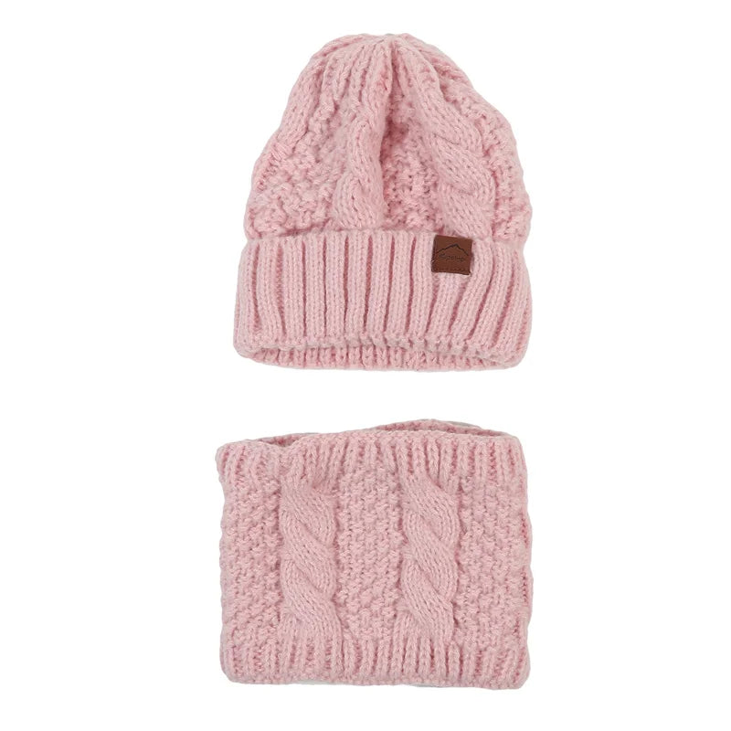 Cozy Warm Knit Hat and Scarf Set